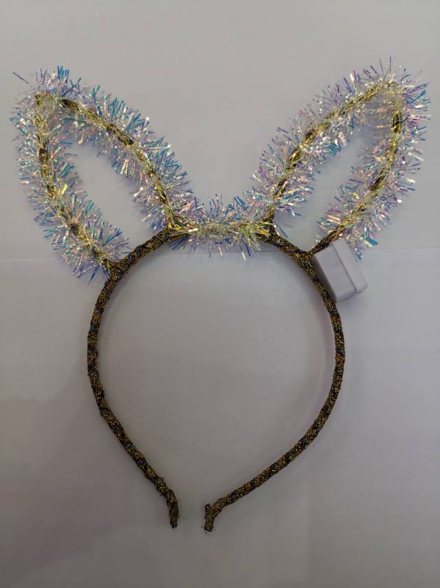 The factory direct selling short gold wire color rabbit ears can glow hair hoop beautiful and generous thumbnail