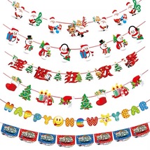 节日生日圣诞派对装饰布置挂饰拉花卡纸圣诞五角
