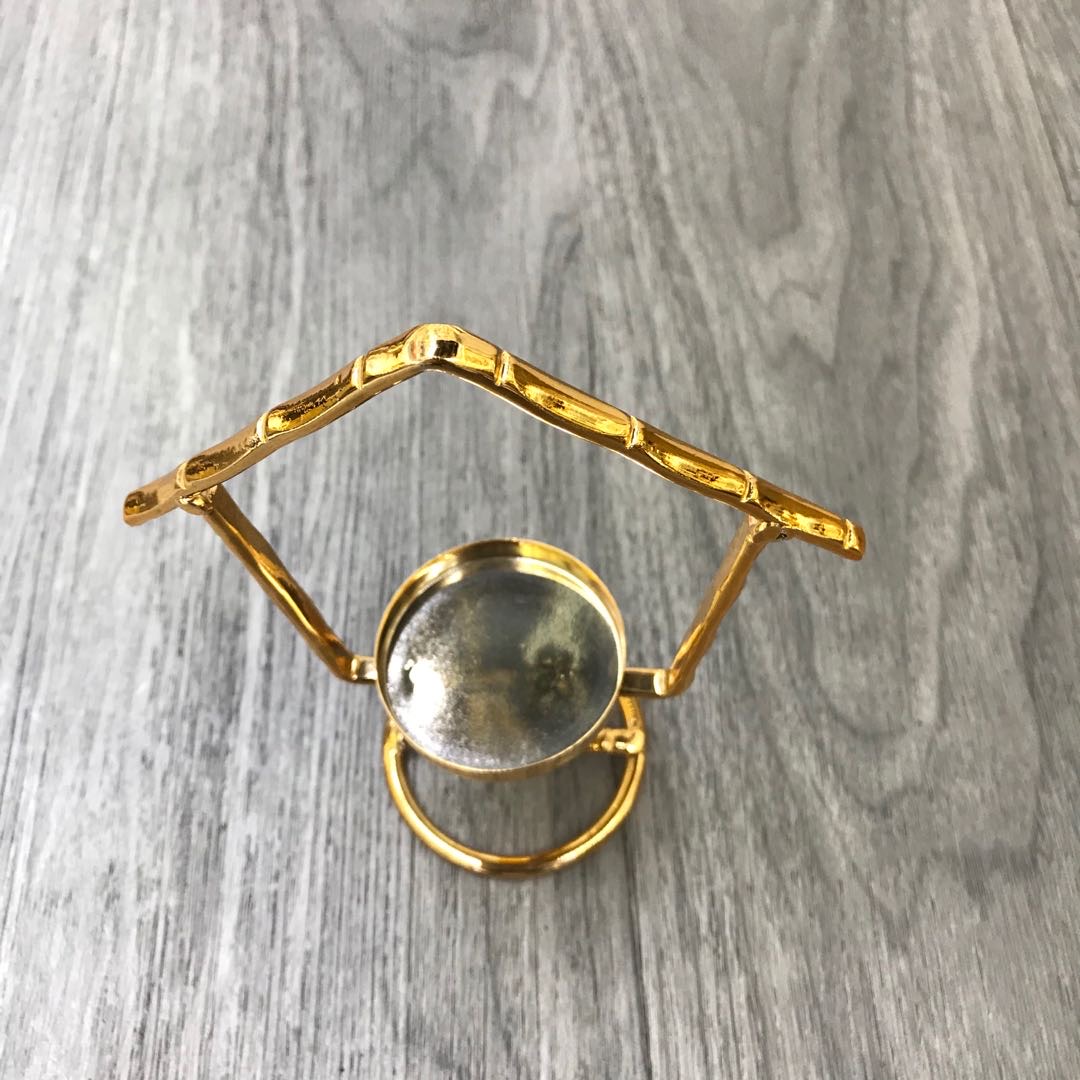 北欧风格铁艺烛台金色蜡烛架欧式蜡烛台浪漫摆件烛光晚餐红酒产品图