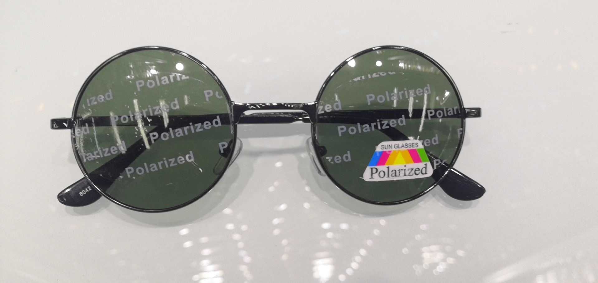 New fashionable sunglasses, retro sunglasses, aviator sunglasses, polarized glasses, Korean version, Internet celebrity trendsetters, high-end 8042