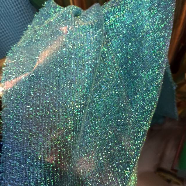 镭射幻彩布七彩闪亮烫金布料舞台演出服拍摄直播主播背景装饰面料