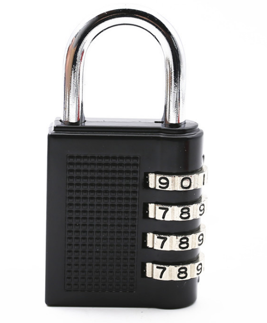 Large door warehouse zinc alloy password padlock four 4-position fitness locker box
