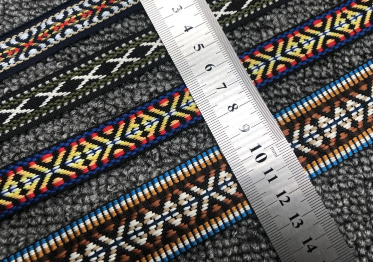 Direct Diy Color Striped Webbing Ribbon Diy Clothes T-Shirt Shoes Hat Decorative Webbing Ribbon Ribbon Clothes Wrapping Cloth Strip Accessories Specification drawing