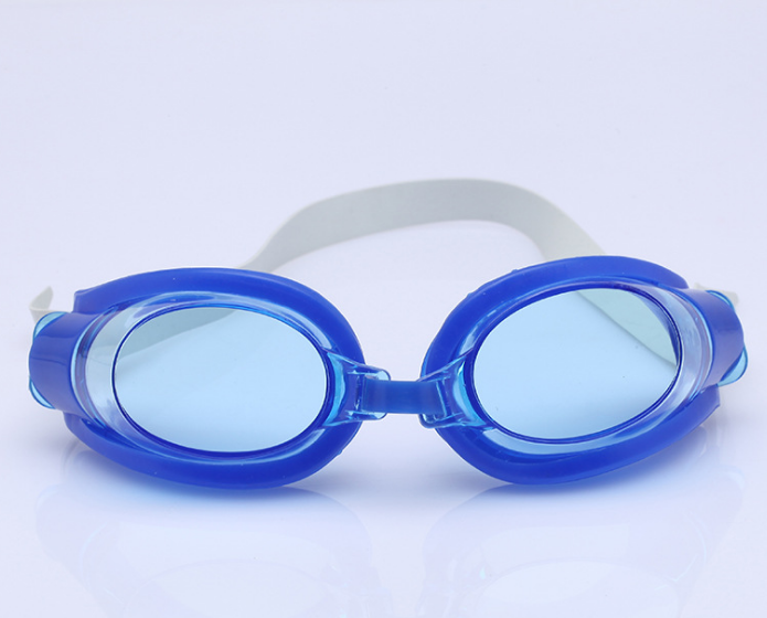 1198 Suction card swimming goggles adult children flat light waterproof goggles wholesale earplug nose clip set manufacturers direct thumbnail