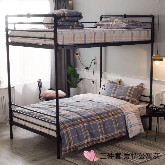 A three-piece set of cartoon beds for children in the upper and lower bunks of all-cotton primary and secondary school dormitories, 0.9/1.2-meter dinosaur bed sheets for autumn Specification image