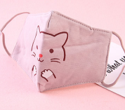 Pink Mouse Colorful Patterns Cartoon Children's Masks Infant Children Boys And Girls Popular Selling Style Cotton Baby Masks Spring And Autumn Summer [For Foreign Trade]