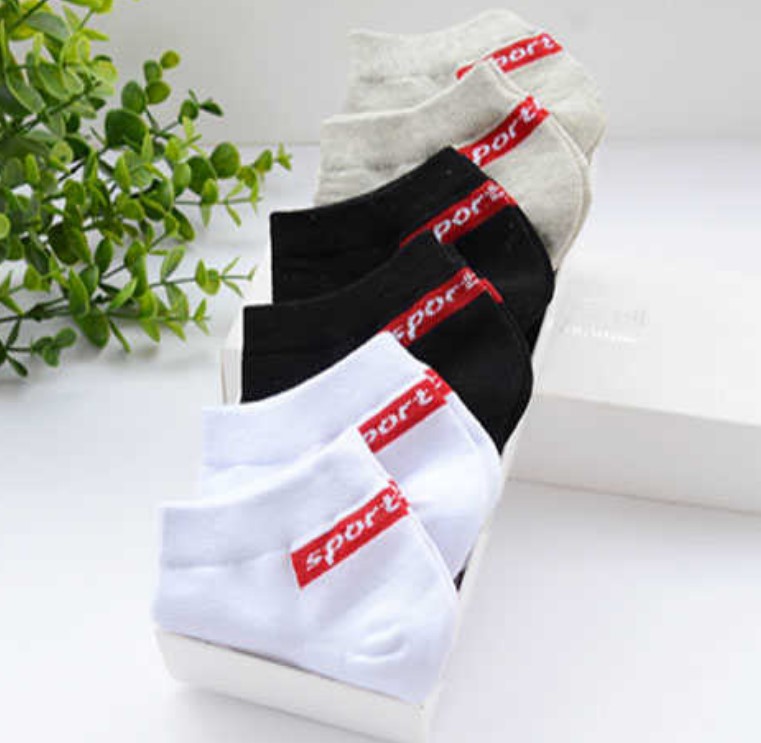 Men's socks, sweat-absorbing, all-season breathable short socks, sports short socks, invisible socks, boat socks, solid-color socks