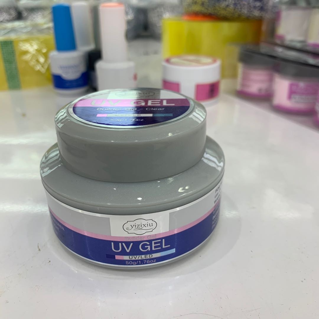 Hailu Biotechnology Transparent Pink Ultra-White Extended Gel LEDUV Lamp Base Model Glue, Nail Polish Glue Transparent Reinforcing Glue