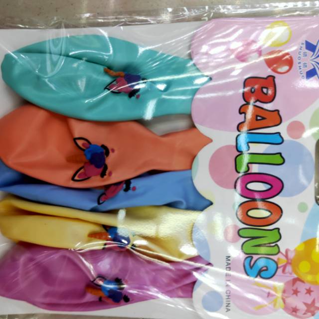 Latex printed balloons for holiday parties