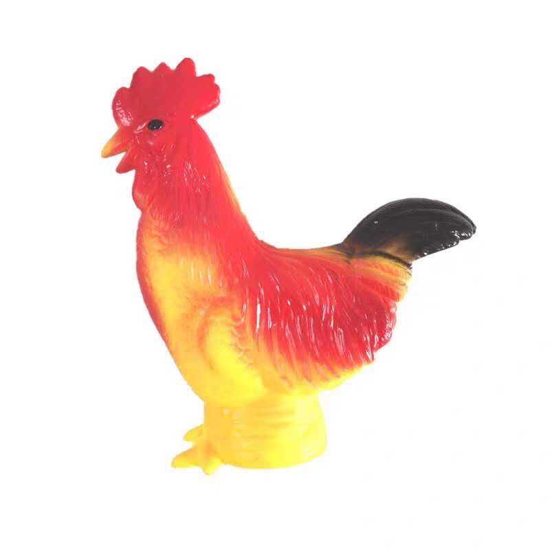 The rooster keeps out the glue screams the chicken to vent to squeeze to scream the rooster children baby toy