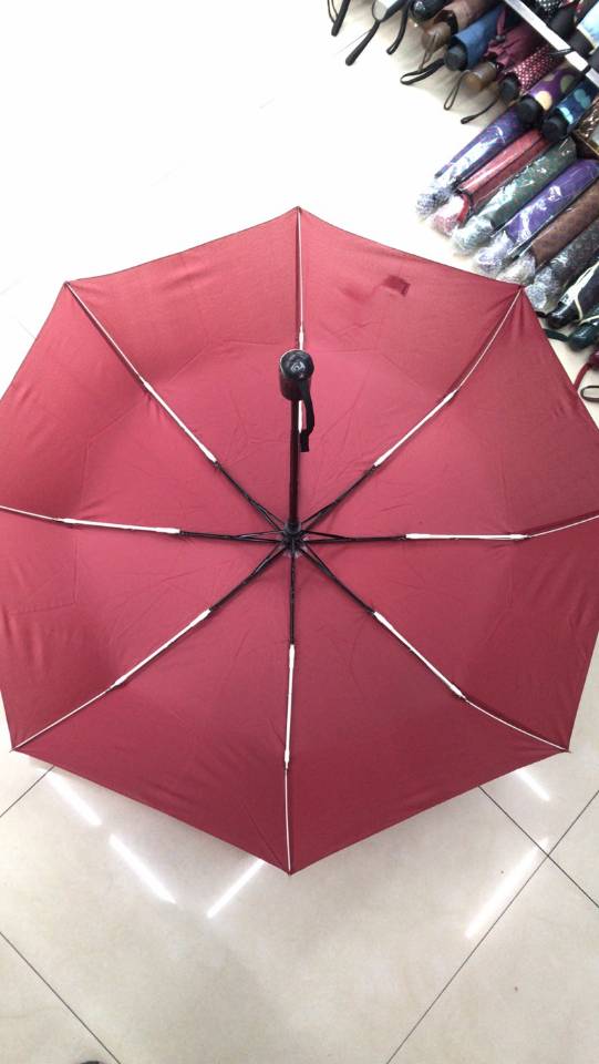 Three-Fold Self-Opening And Self-Shrinking Umbrella Automatic Three-Fold Rain And Sun Umbrella Folding Vinyl Sunblock And Uv Protection Umbrella For Men And Women details Picture
