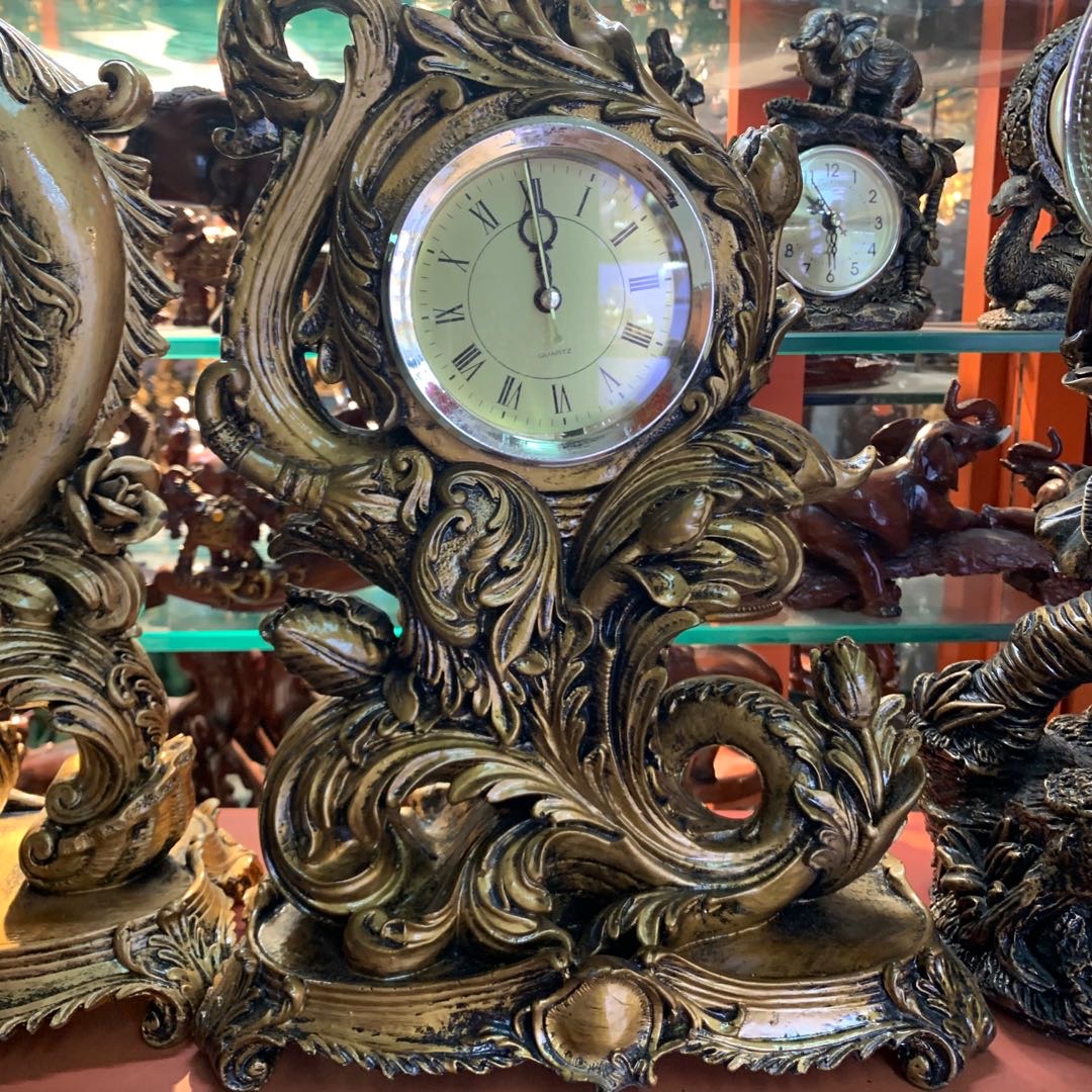 家居摆件钟表欧式钟表高端大气摆饰对时精准