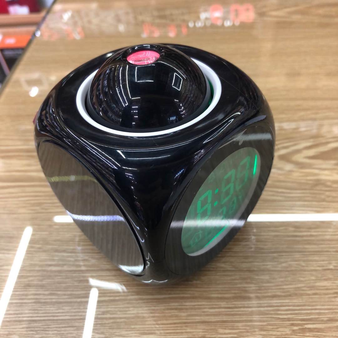 多功能万年历星空钟投影报时钟中英文 LED七彩投影闹钟学生用语音详情图3