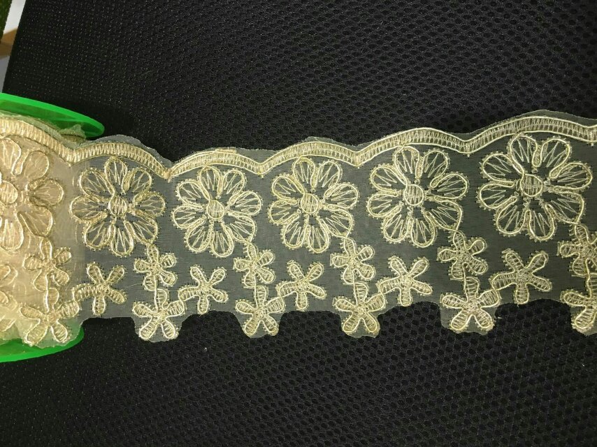 New lace nylon water-soluble lace embroidery lace clothing lace Specification image