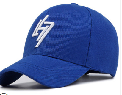 藏青色休闲时尚字母刺绣嘻哈街头遮太阳帽子女士夏天用