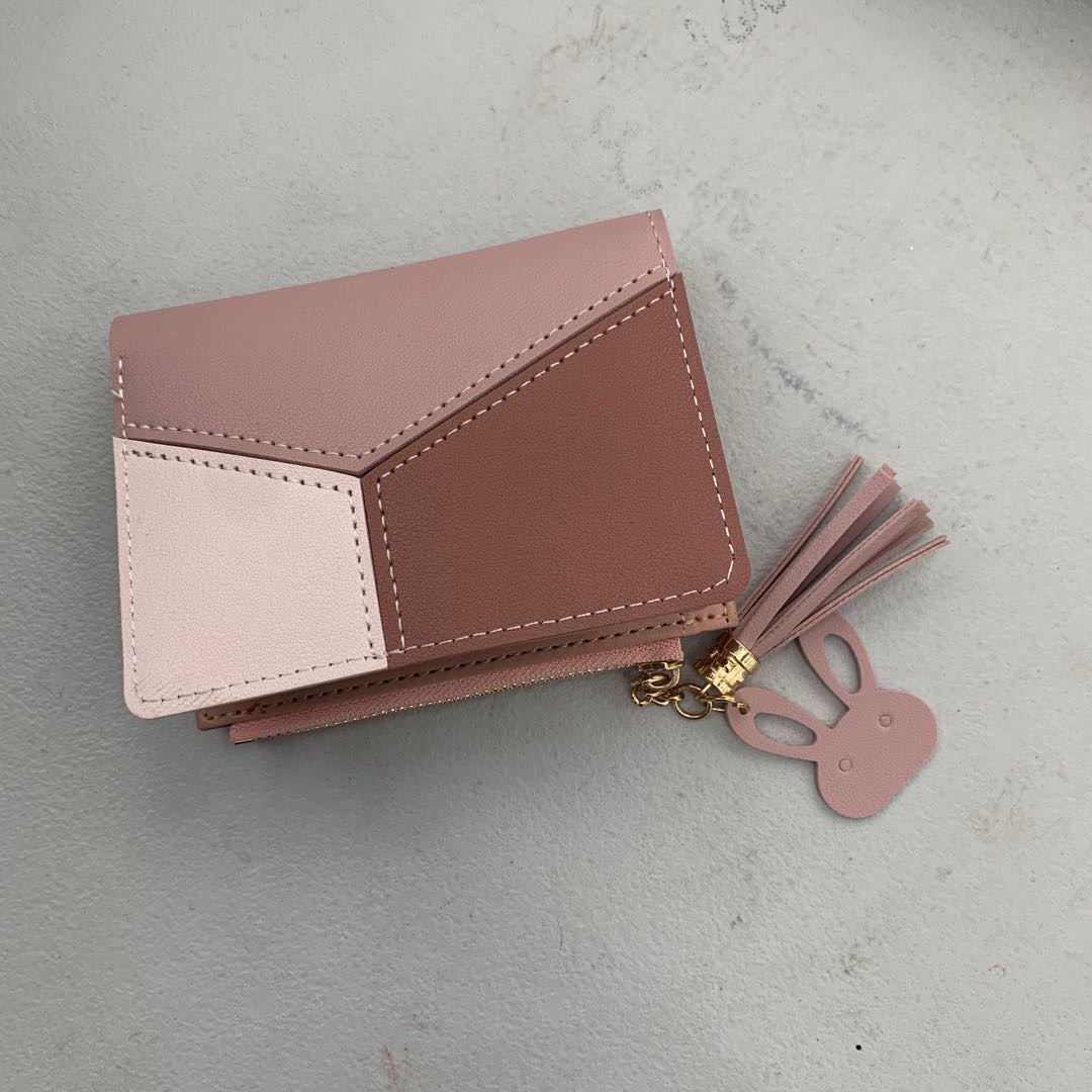 Jin Xin Small Two-Fold Female Fashion Wallet Card Bag