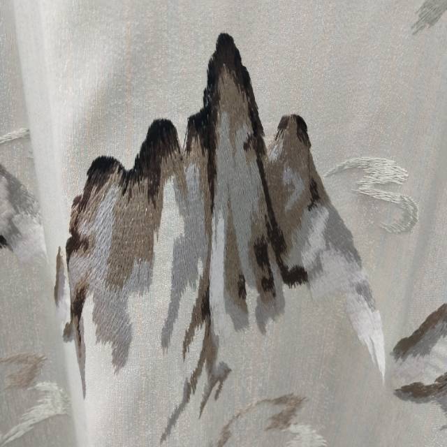 High-precision embroidered Chinese-style curtains details Picture