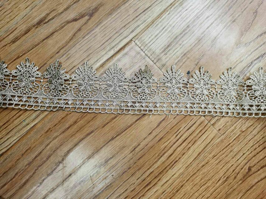 High-end Guangdong embroidery skirt hem lace water-soluble clothing accessories gauze skirt lace details Picture