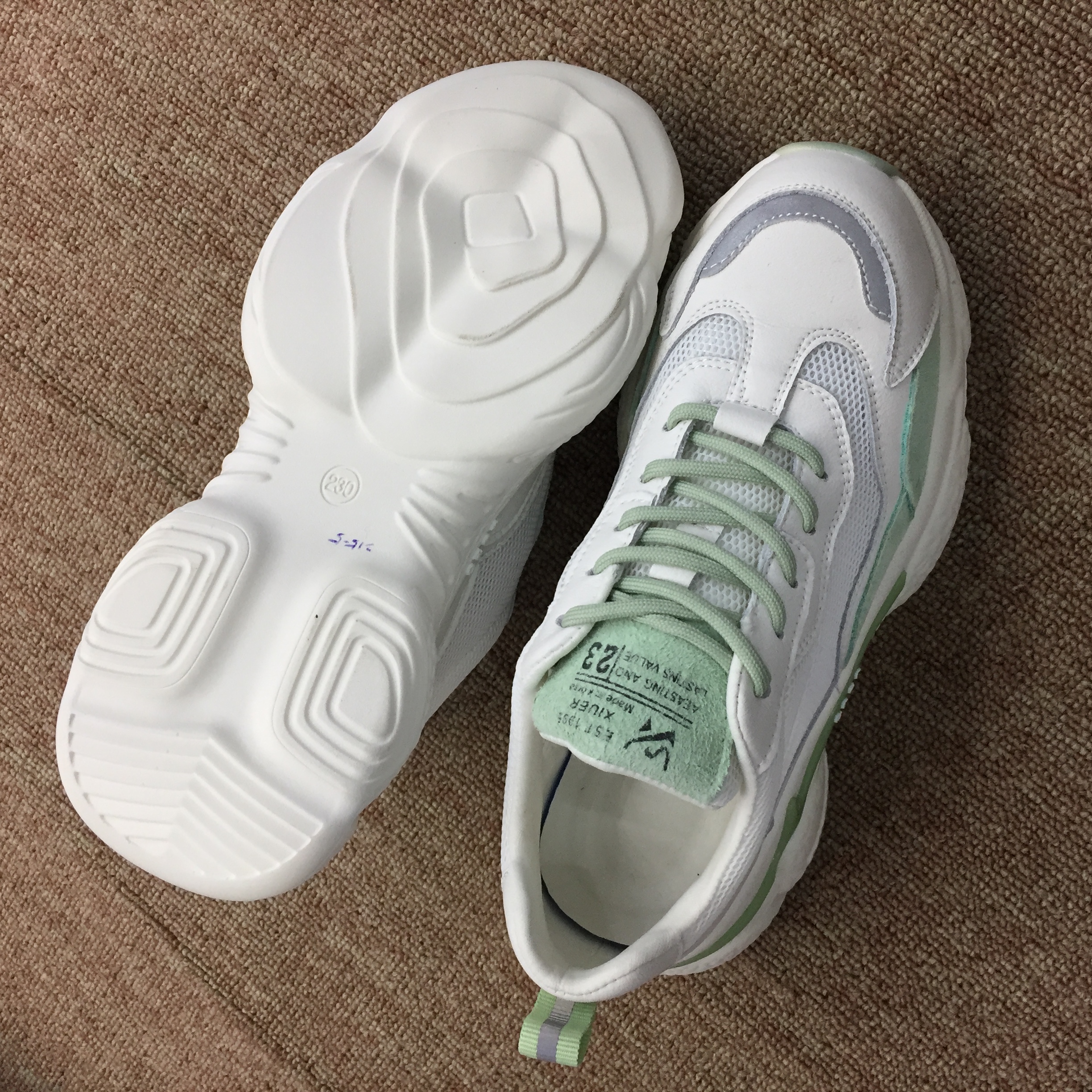 X215-5 Xande 2020 Women's Leisure Network Investment Sports Shoes Specification drawing