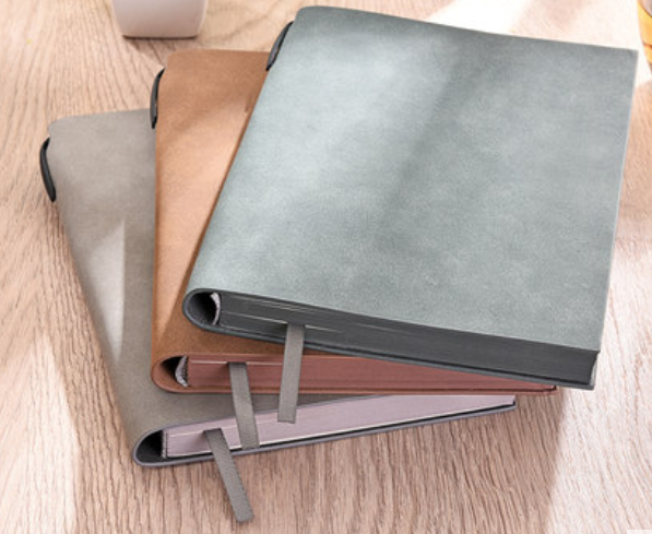 商务加厚软皮面会议记录本办公记事本