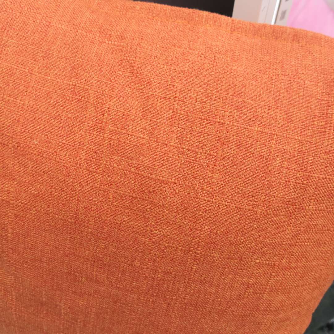 正方形纯色靠垫沙发抱枕棉麻家用沙发卧室装饰细节图