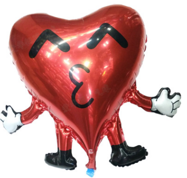 Heart with hand and foot emoji ball smiley face kiss room decoration Celebration party decoration thumbnail