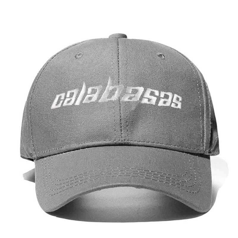 灰色calabasas字母刺绣棒球帽时尚户外高尔夫帽