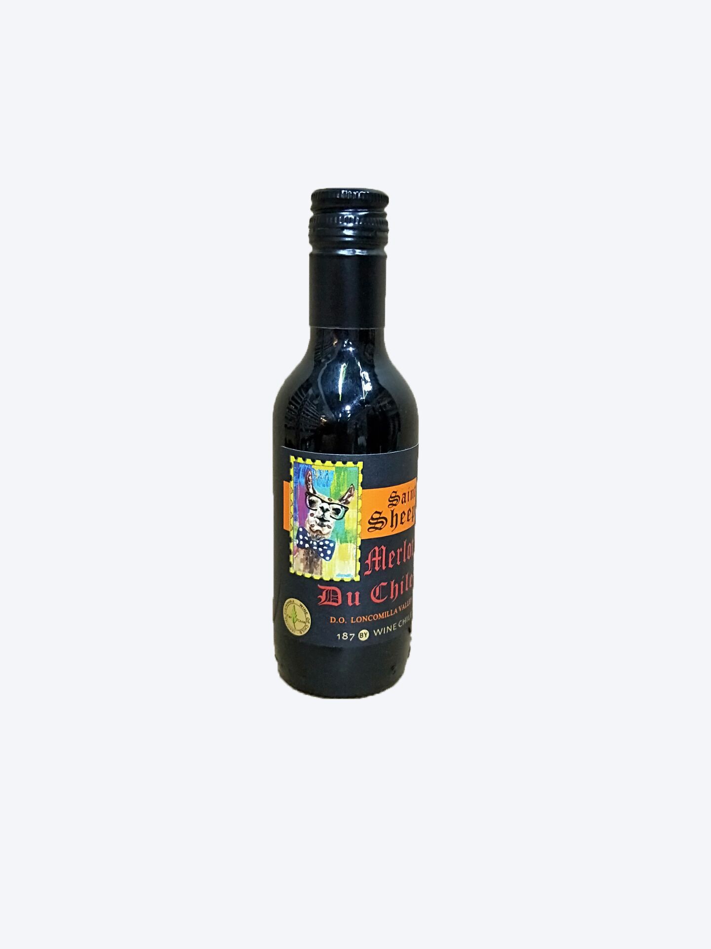 Chilean original bottle imported lamb dry red wine 187ml, an excellent gift and banquet wine small bottle
