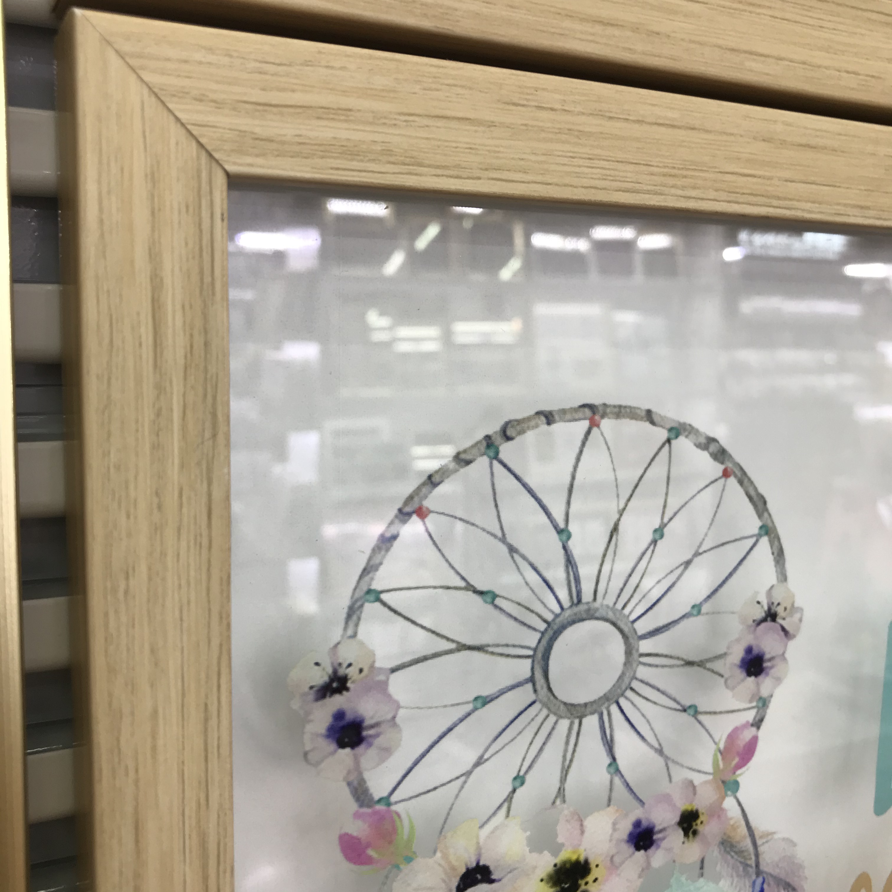 卧室床头装饰画现代简约儿童房女孩挂画北欧风玄关羽毛壁画捕梦网产品图