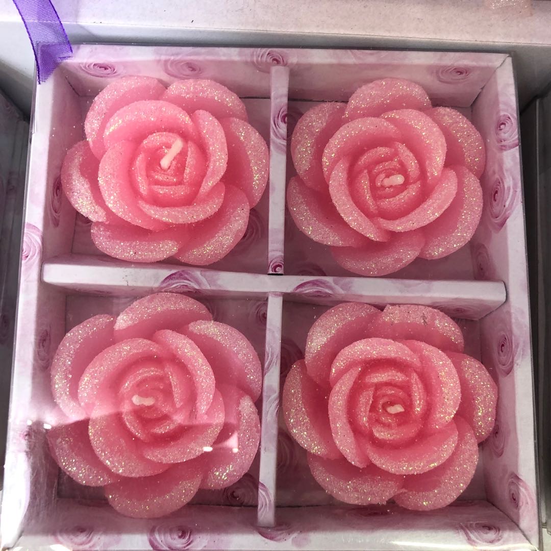 玫瑰花圣诞节香薰蜡烛创意款蜡烛伴手礼