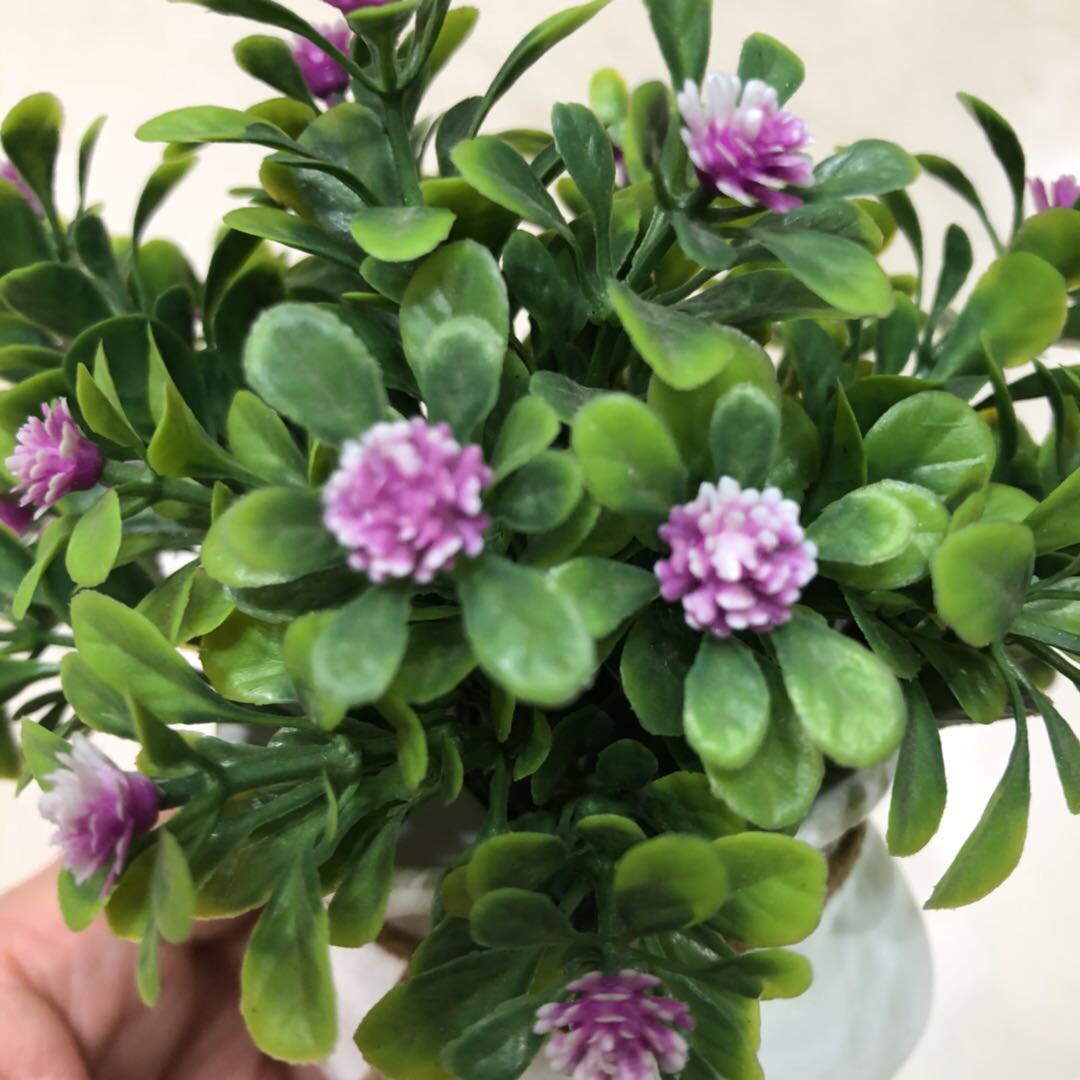 Plastic artificial flowers, artificial floral art dining tables, dried flowers, small potted plants for home living rooms, indoor decorations, flower arrangements Specification image