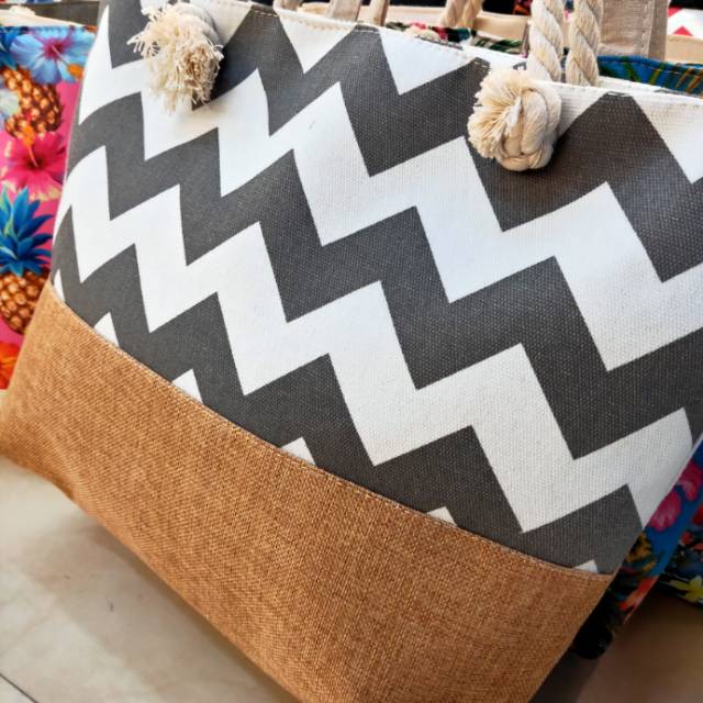 Women's Beach Tote Canvas Bag details Picture