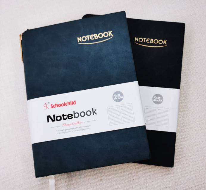 Excellent wear-resistant leather business notebook with thick and soft leather surface for office work meetings with stylus notepad 109-25 thumbnail