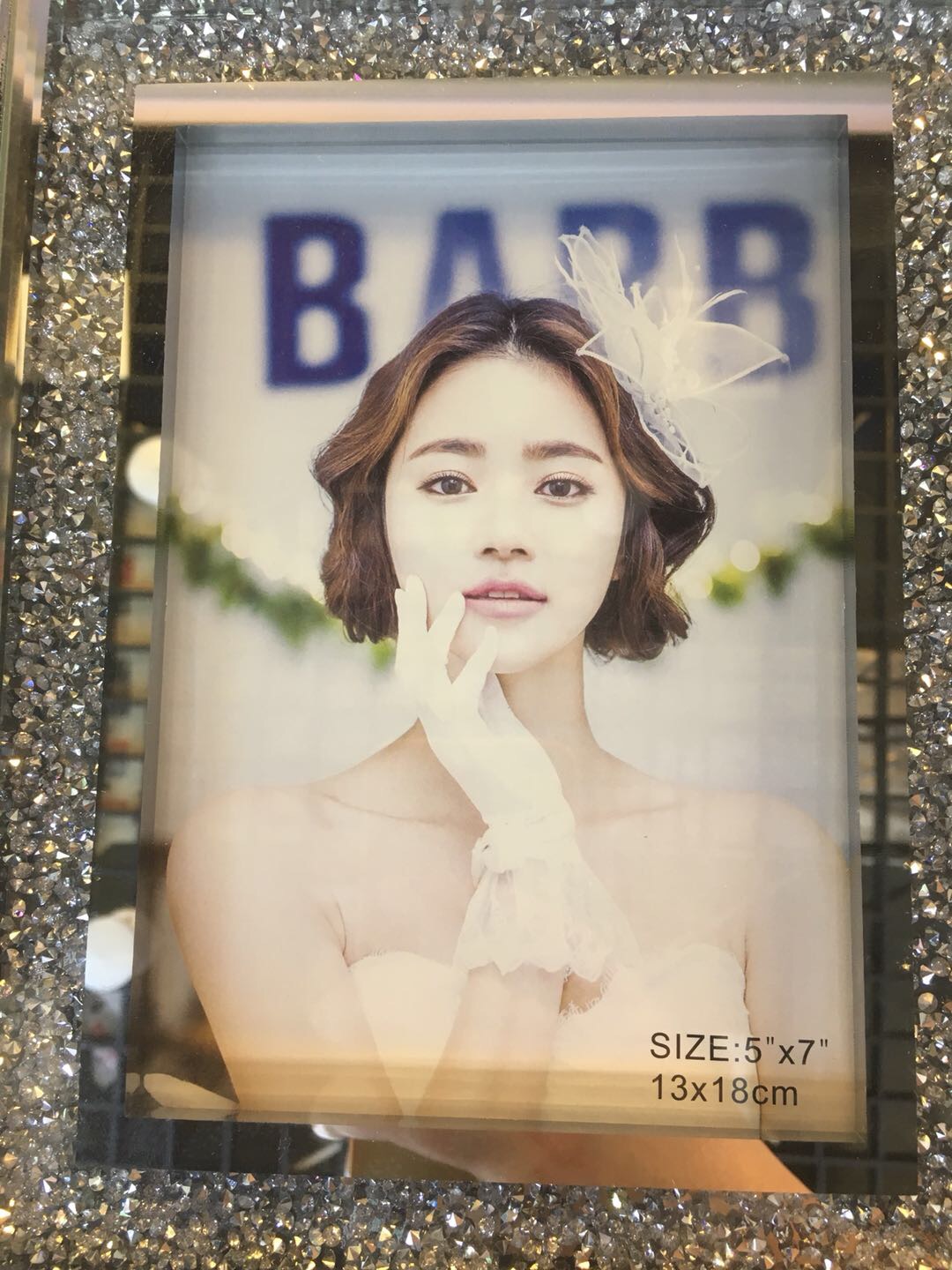 水晶玻璃相框欧式证件照片框证书美甲框相架摆台图