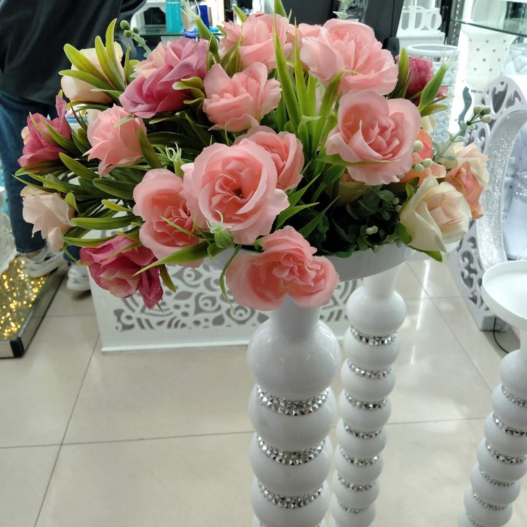 婚庆礼仪店面开业鲜花仿真花插花配件圆形柱
