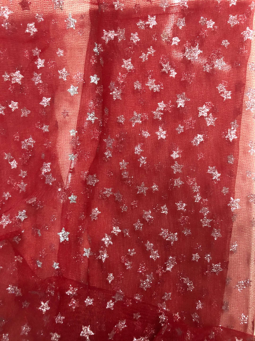 Light Breathable High Temperature Dyed Star Pattern Flat Fabric Hot Stamping Fabric Specification drawing
