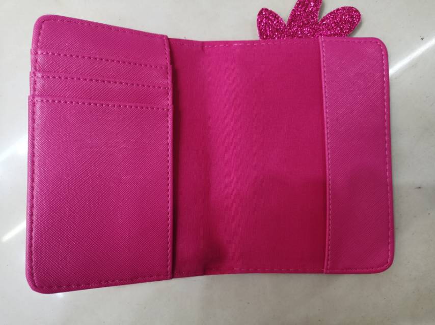 粉色菠萝女士PU钱包产品图