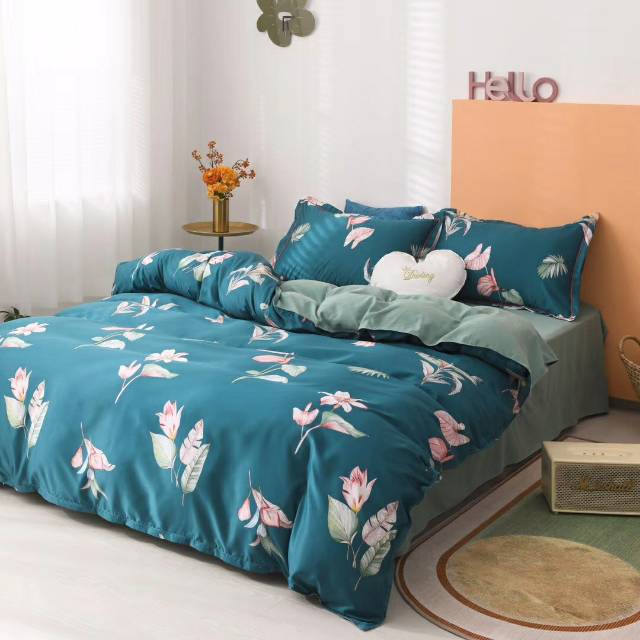 Qingxin Lily 2020 New Spring And Summer Pure Cotton Cotton Printing Four-Piece Set Of New Explosive Kits Specification drawing