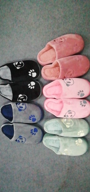 New cotton slippers for women's winter home use, indoor couple anti-slip floor
