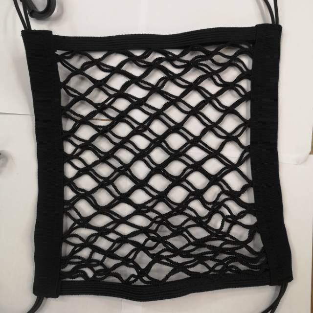 Black mesh bag for multi-functional storage cab