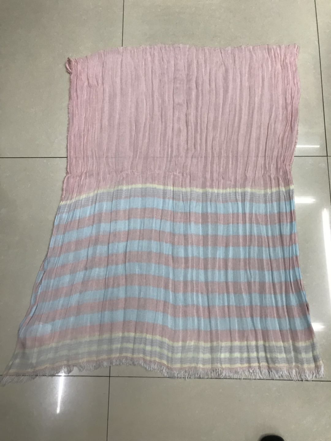 Women's Scarves Stylish And Versatile Modal Stripes Specification drawing
