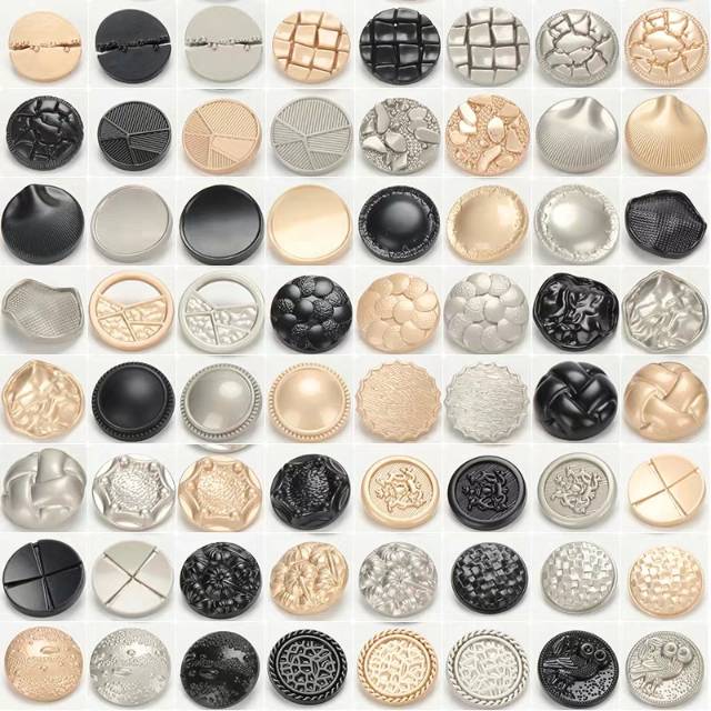 High-End Metal Vintage Men's And Women's Coats British Trench Coat Sweater Accessories Buttons Coat Coat Coat Suit Button details Picture