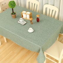 餐桌布布艺棉麻文艺纯色中式客厅茶几长方形圆桌西餐台布盖布定制