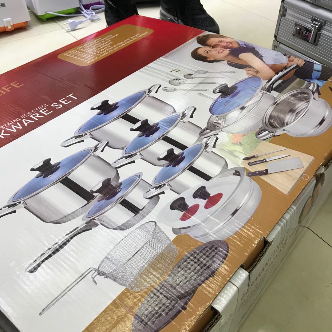 Cookware set combination 304 stainless steel kitchenware set Cooking utensils kitchen cooking POTS Specification image