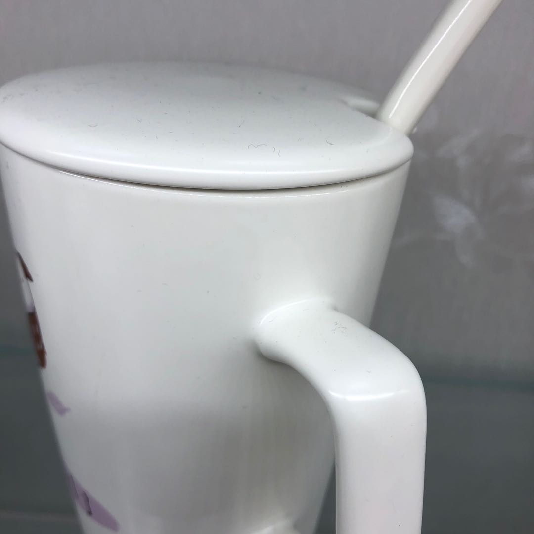 小鸟陶瓷杯带勺子牛奶咖啡杯学生茶杯礼品细节图