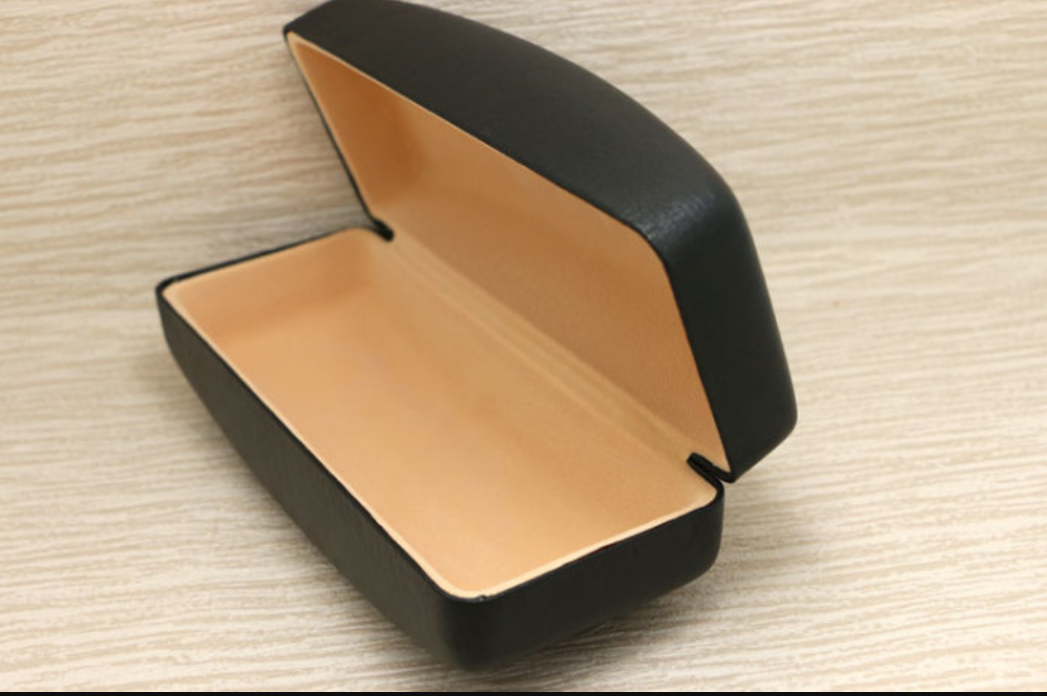 High-grade PU tin glasses box Sunglasses myopic glasses box square-type thickened protective glasses H597 for both men and women Specification drawing
