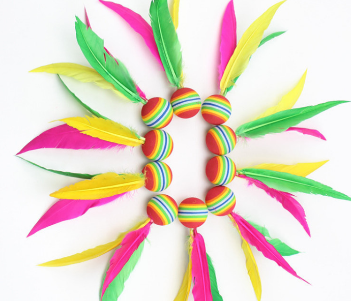 大头三毛球高弹性大头板羽球儿童娱乐板球海绵球