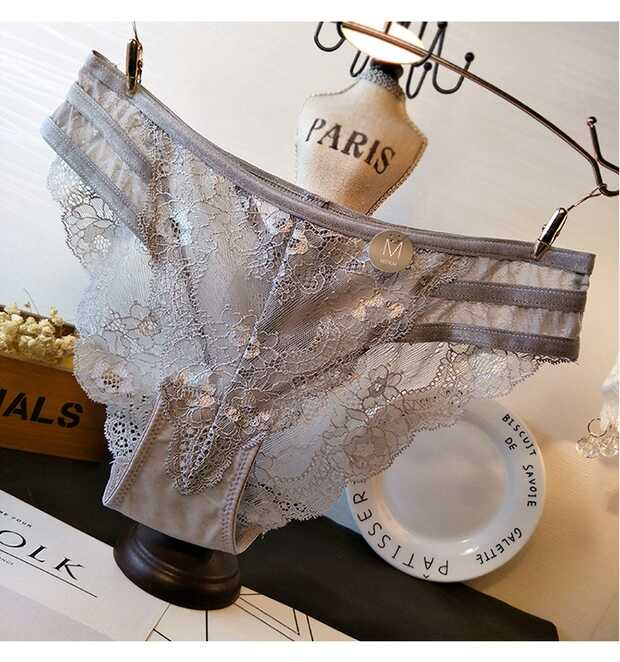 Sexy, ultra-thin, breathable, traceless, antibacterial lace, close-fitting and comfortable underwear for women