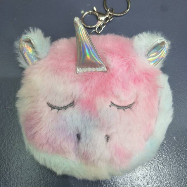呆萌毛球钥匙扣卡通玩偶包包挂件个性潮流