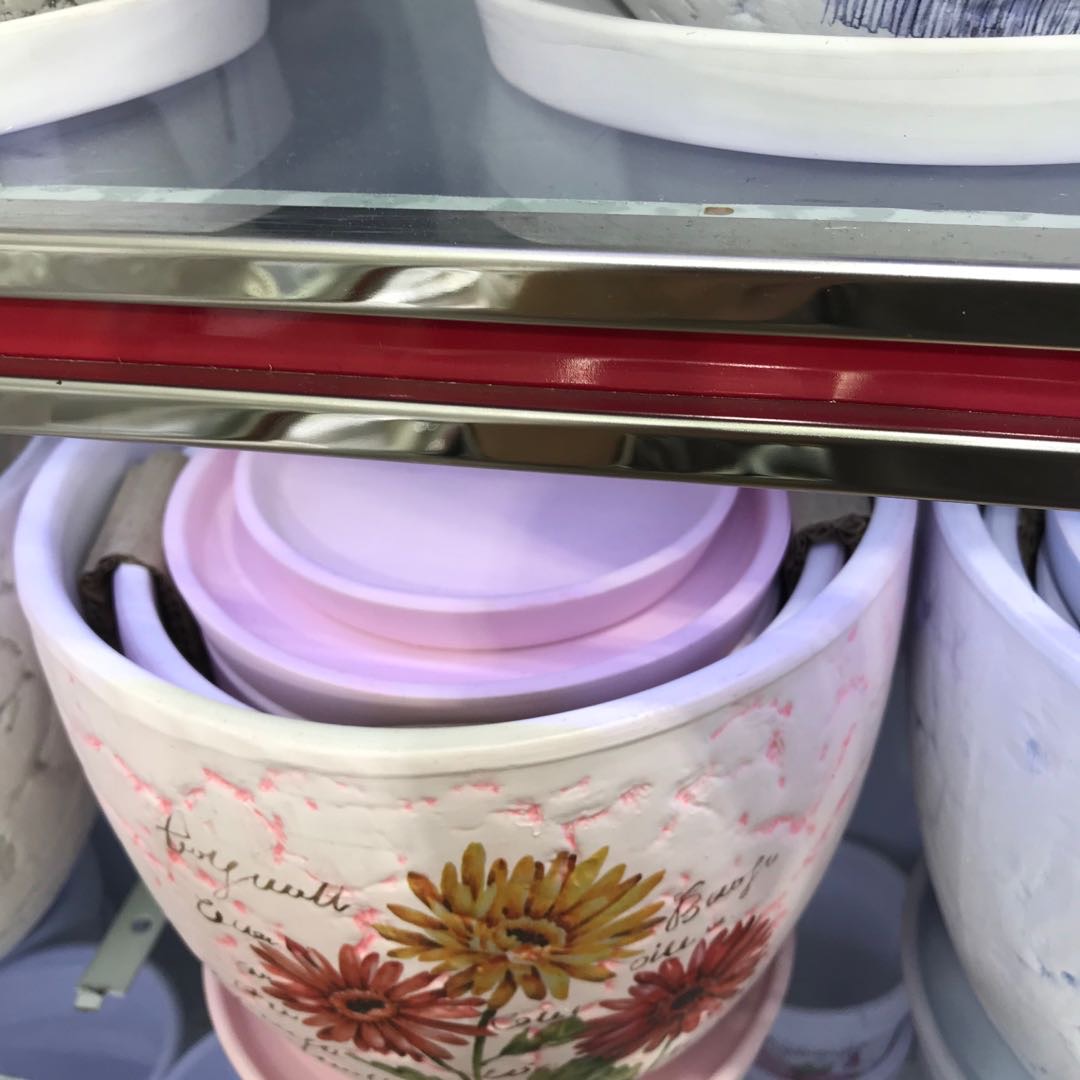 花盆陶瓷三件套盆室内小老桩无托盘非塑料欧式简约大号多肉花盆细节图